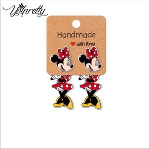 Hand-Painted Acrylic Earrings